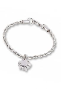 Cremation ash bracelet