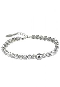 Calfskin ashes bracelet (925 sterling silver)