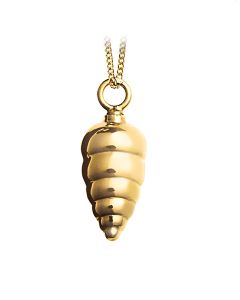 Ash jewel pendant Golden Shell