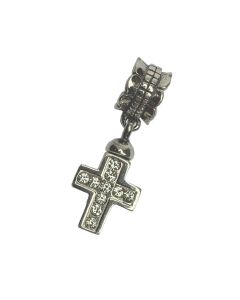 Ash beggar bead charm cross for Pandora bracelet