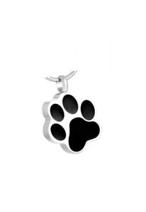 Stainless steel ashes pendant 'Pawprint'