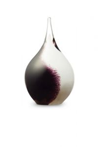 Teardrop shaped glass keepsake ashe urn 'Memorie'