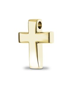 Ashes pendant 14 krt. yellow golden cross