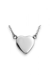 Stainless Steel Ashes Necklace with Heart - Self-Fill