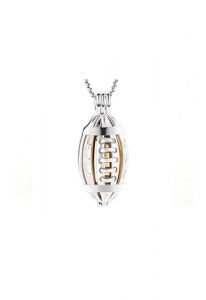Stainless steel ashes pendant 'Angel wing'