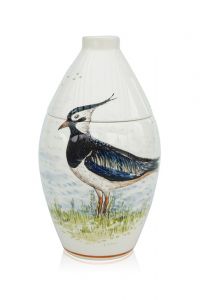 Hand painted keepsake urn 'Lapwing'