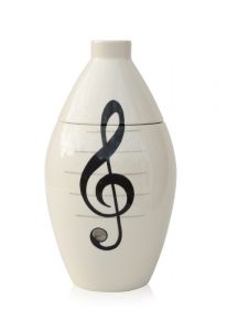 Hand painted urn Hydranger