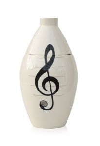 Hand painted urn 'Clef'