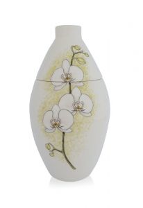 Hand painted urn 'Orchid'