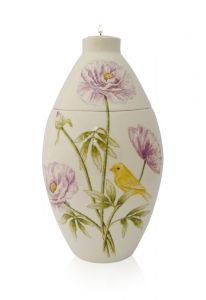 Hand painted urn Hydranger