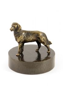 Border Collie urn bronzed