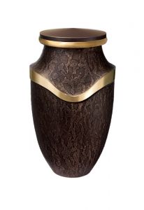 Brass funeral urn cremation ashes