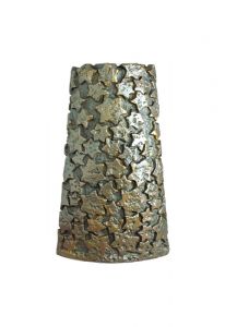 Bronze ashes urn 'Stars' with candle holder