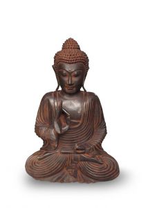 Buddha funeral urn bronze