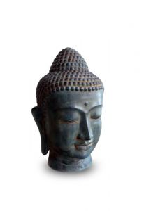 Buddha head keepsake urn bronze
