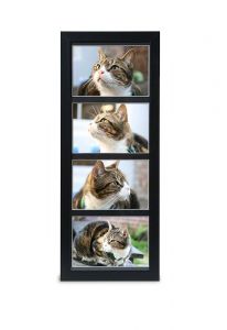 Black photo frame pet urn