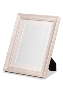 Wooden photo frame white 25x20 cm