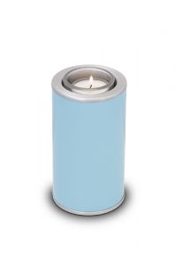 Blue candle holder keepsake urn