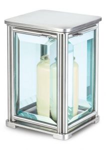 Stainless steel grave lantern in 2 dimensions