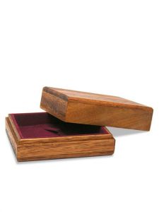 Wooden cremation stone box