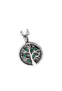 Stainless steel ashes pendant 'Angel wing'