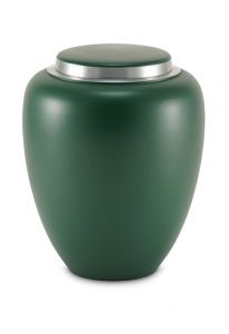 Brass cremation urn for ashes 'Emerald'
