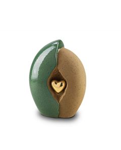 Ceramic keepsake urn 'Heart'