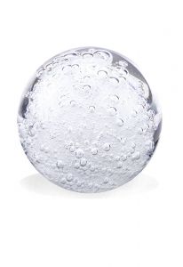 Crystal glass keepsake urn 'Drop'