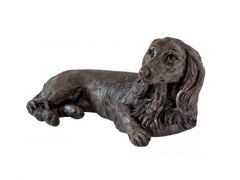 Dachshund long haired cremation ash dog urn