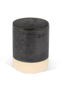 Pet cremation ashes urn with paw print