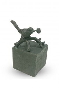 Keepsake urn with dragonfly