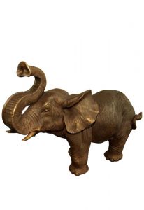 Elephant funeral urn bronze