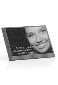 Granite photo block