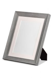 Wooden photo frame grey 25x20 cm