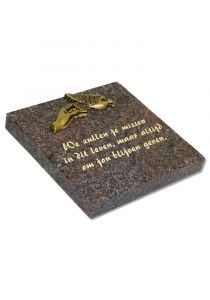 Memorial stone square 'Free bird'