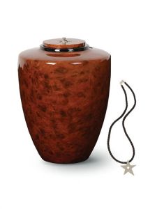Glassfiber funeral urn cremation ashes