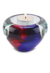 Crystal glass keepsake urn 'Drop'