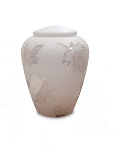 Glass funeral urn