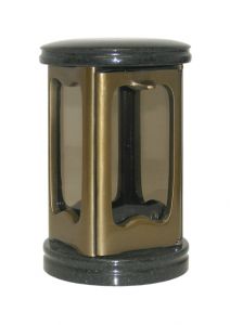 Remembrance lantern aluminium with granite