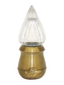 Remembrance lantern with flame