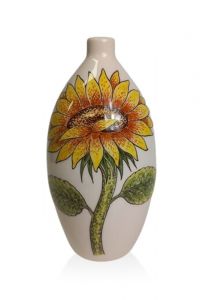 Hand painted keepsake urn 'Sunflowers'