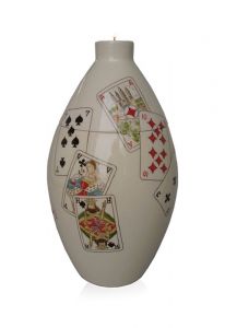 Hand painted urn card game