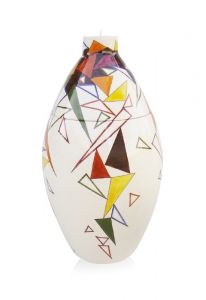 Hand painted urn Mosaic