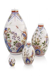 Hand painted urn Hydranger