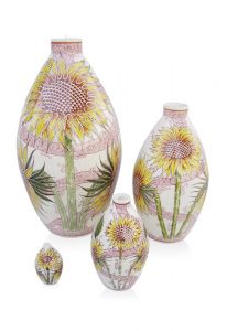 Hand painted urn Sunflowers A