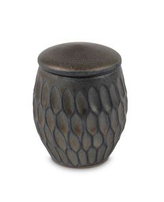 Keepsake urn of ceramic - Golden Lila