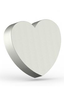 Stainless steel funeral urn 'Heart'