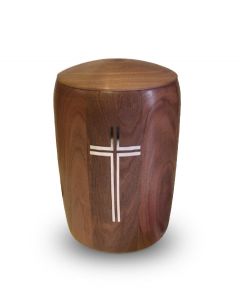 Wooden funeral urn