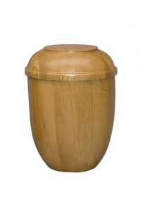 Wooden funeral urn