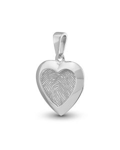 Fingerprint pendant 'Heart'